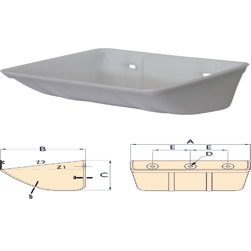 CANGILON PLASTICO BLANCO JET 15/140